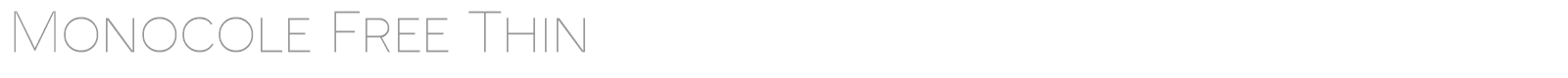 Monocole font preview